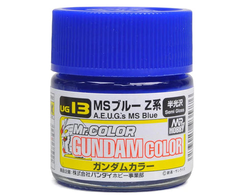 GSI Creos Mr. Hobby UG13 MS Zeta Blue (10ml Bottle) "Gundam Color"   (GUZUG13)