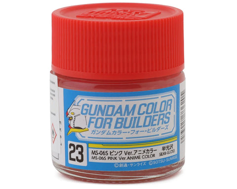 GSI Creos Mr. Hobby "Gundam Color" Acrylic paint (MS-06S Gundam Pink) (10ml)   (GUZUG23)