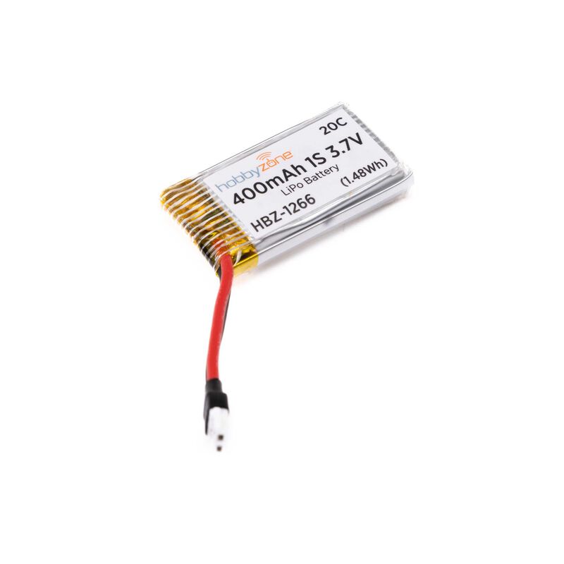 HBZ 3.7V 1S 400mAh LiPo Battery: Molex 51005    (HBZ-1266)