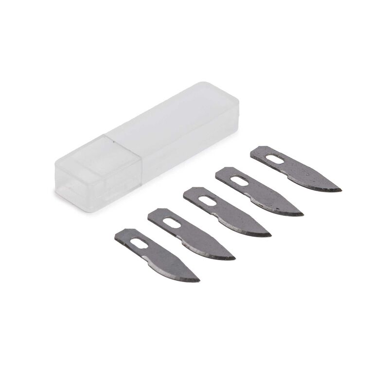 Hobby Essentials #12 Curved Carving Blades (5)   (HDXK0168)