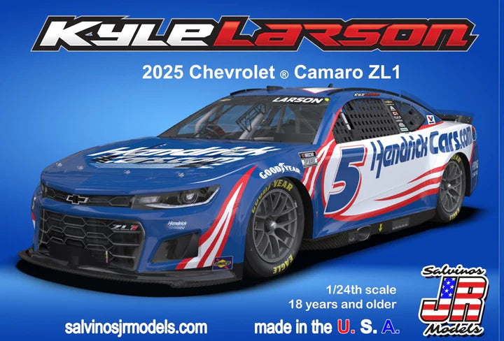 Kyle Larson 2025 Chevrolet HendrickCars.com Primary Scheme   (HMC2025KLP)