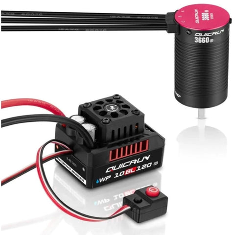 Hobbywing QuicRun 10BL120 G2 Sensorless  ESC/3652SL Motor Combo (3250kV)   (HWI38030207)