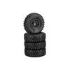 JConcepts 1/24 Tusk 1.0” SCX24 Crawler Tires, Glide 5 Wheels, Green Compound (2)  (JCO40233294)