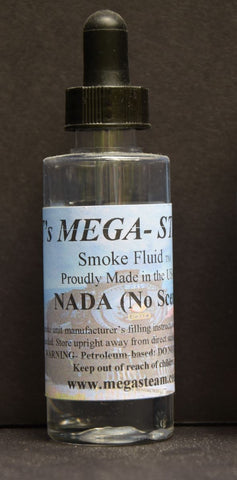 JT's Mega Steam  Unscented Smoke Fluid - 2 oz. Bottle  (JTM107)