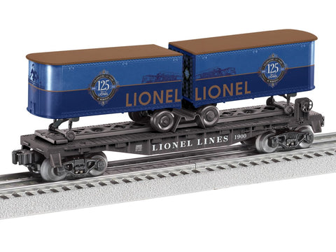 Lionel O RTR Lionel 125th Flatcar with Piggyback Trailers   (LNL2528650)