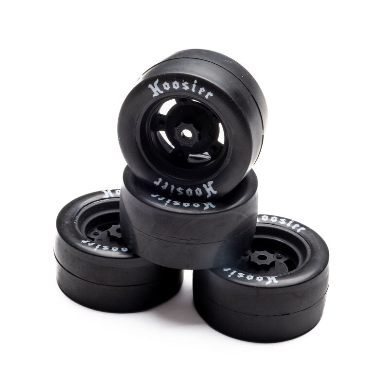 Losi Hoosier Mounted Tires, Medium (4): GROM ALM   (LOS-3779)
