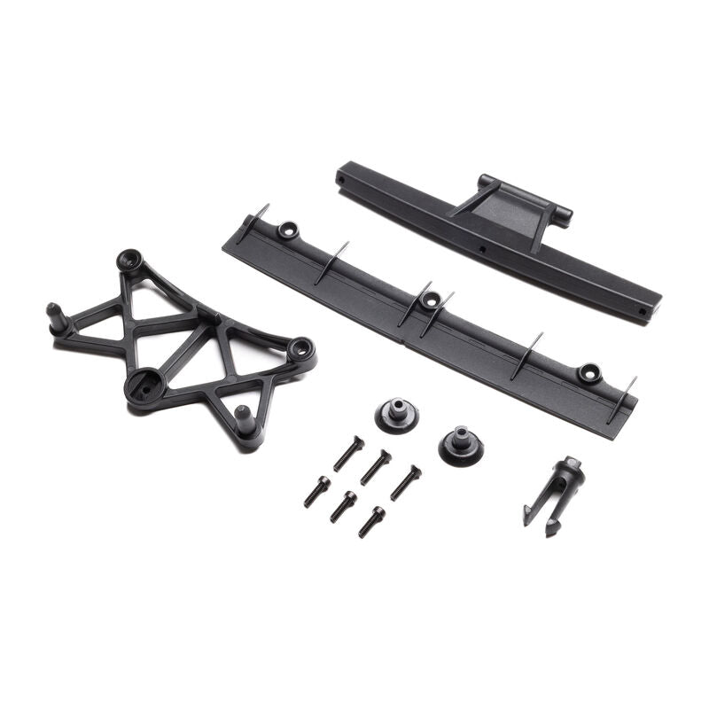 Losi Clipless Body Mount & Spoiler, Body: GROM ALM   (LOS-3781)