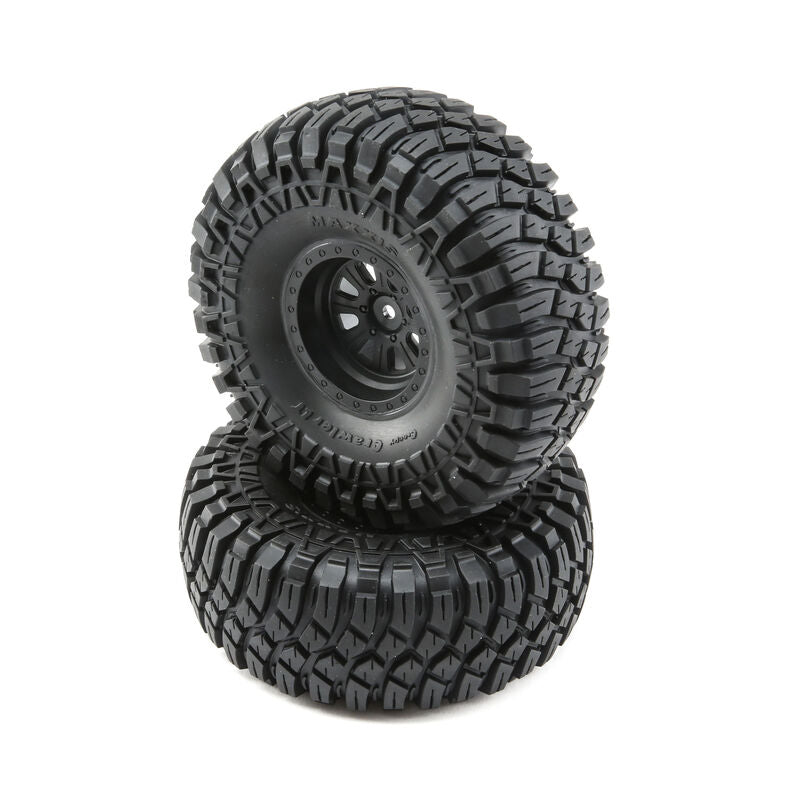 Losi Maxxis Creepy Crawler LT Tires and Wheels Mounted (2)   (LOS43012)