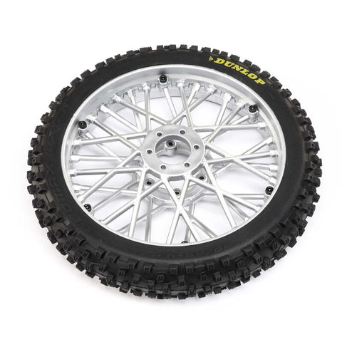 Dunlop MX53 Front Tire Mounted, Chrome: Promoto-MX   (LOS46006)