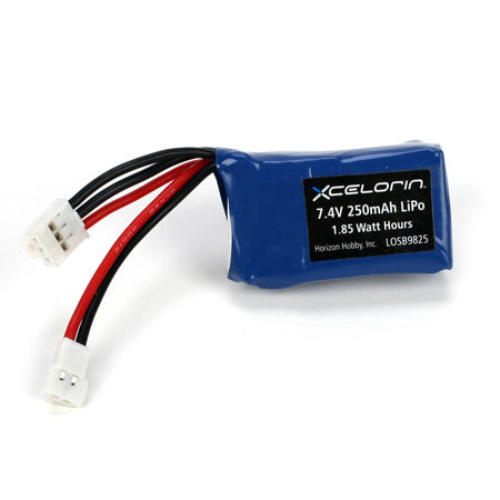 Losi 7.4V 250mAh LiPo: Micro Rally, SCT  (LOSB9825)