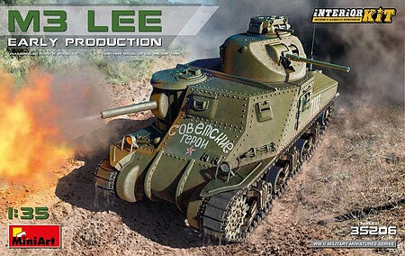 Mini Art Military 1/35 M3 Lee Early Production Tank w/Full Interior   (MNA-36206)