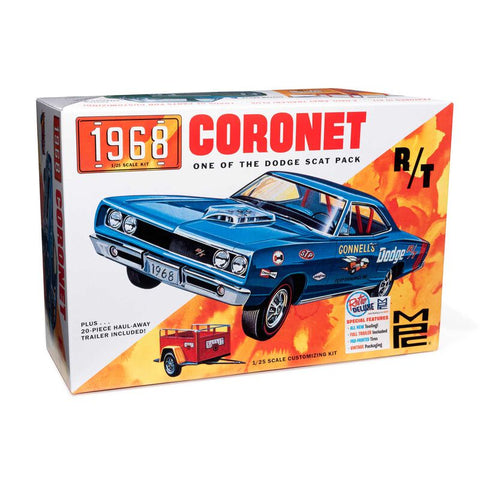 1:25 1968 Dodge Coronet Hardtop w/ Trailer