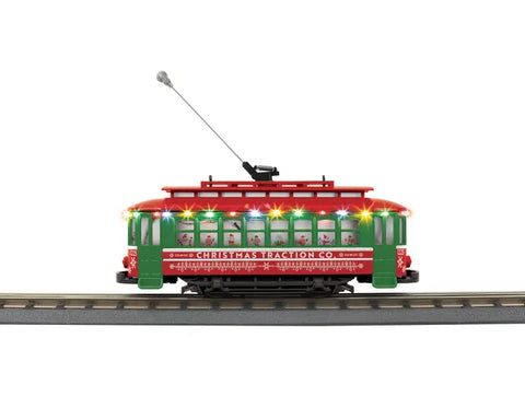 MTH O Christmas Bump-N-Go Trolley w/LED Lights   (MTH305244)