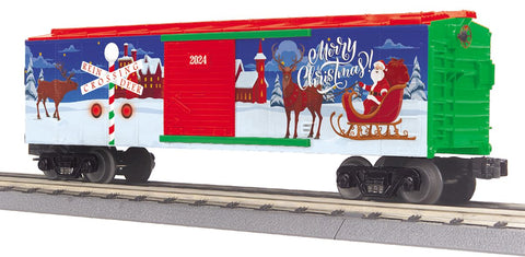 MTH O Christmas Boxcar w/ Blinking LED’s   (MTH3071195)