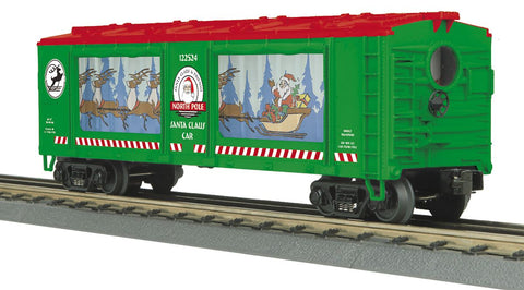 MTH O Christmas Operating Action Car Flying Santa Sleigh   (MTH3079692)