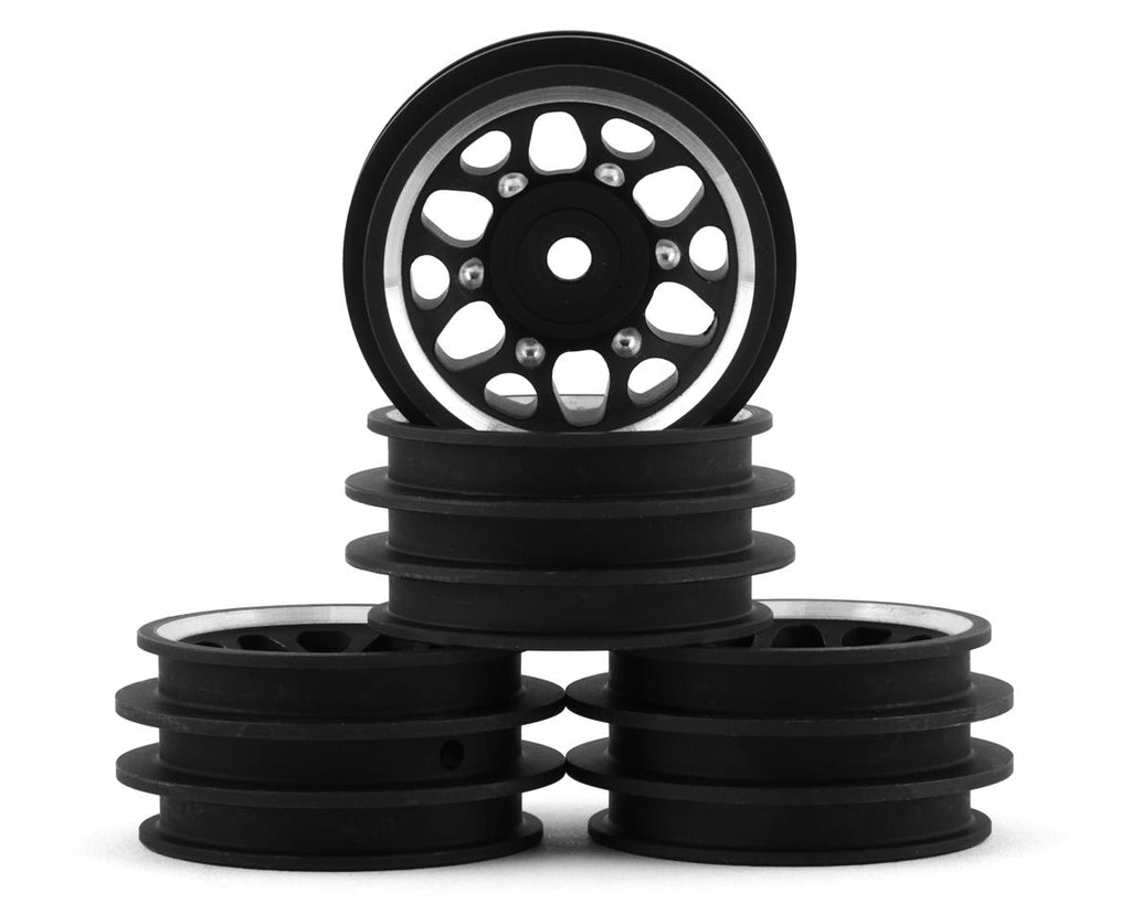 NEXX Racing TRX-4M 1.0" Aluminum Wheels (Black) (4)  (NX-384-BL)