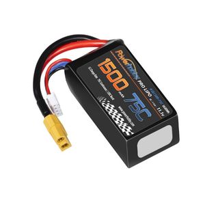 Power Hobby 3S 11.1V 1500mah 75C Lipo Battery w XT60 Plug  PHB  (PHB3S150075CXT60)