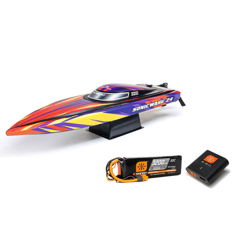 Pro Boat Sonicwake 24" Self-Righting RTR Deep-V Brushless Boat (Red)  (PRB-1992T1)