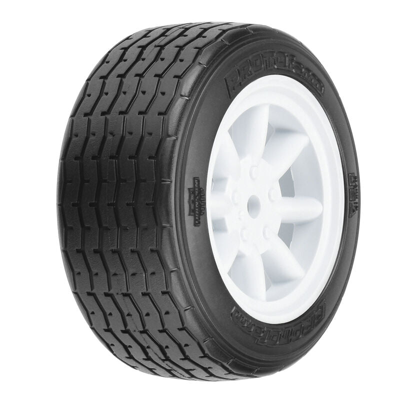 Protoform Vintage Racing Pre-Mounted Front Tire (2) (26mm) (White)   (PRM1014017)