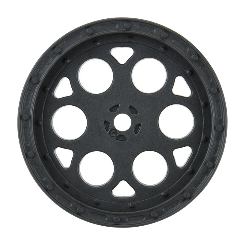 Pro-Line Showtime 2.2" Sprint Car Front Sprint Wheels (Black) w/12mm Hex   (PRO278203)
