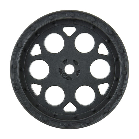 Pro-Line Showtime 2.2" Sprint Car Front Sprint Wheels (Black) w/12mm Hex   (PRO278203)