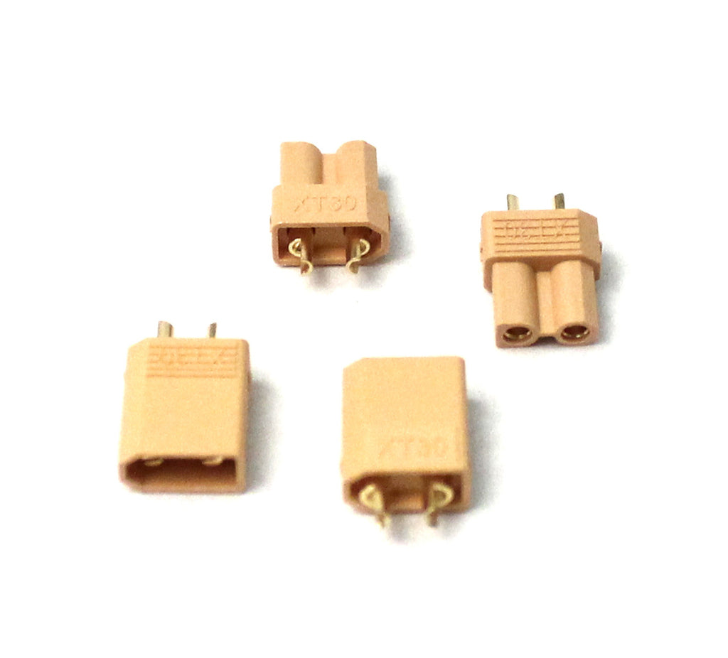 Racers Edge XT30 Connectors  (2 pairs)   (RCE1635)
