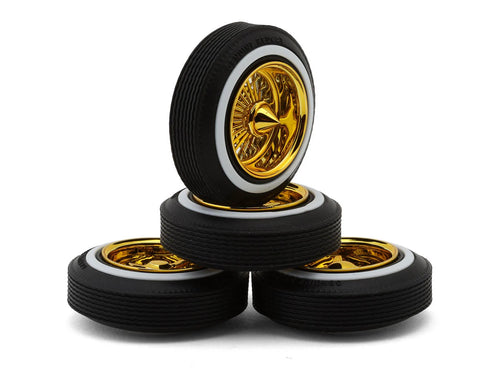 Redcat Dayton Gold Wire Wheel Set (4)   (RER17089)