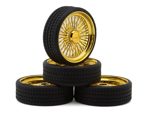 Redcat Gold 26in Wire Wheel & Tire Set (4)   (RER19793)