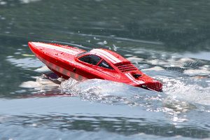 RageRC LightWave Electric Micro RTR Boat; Red  (RGRB1133)