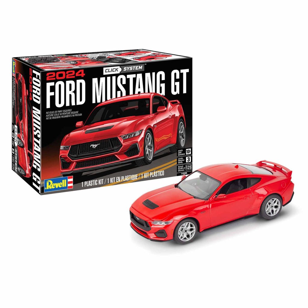 1/25 2024 Ford Mustang GT Model Kit, Click-System