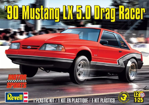 Revell 1/25 1990 Ford Mustang LX 5.0 Drag Racer   (RMX4195)