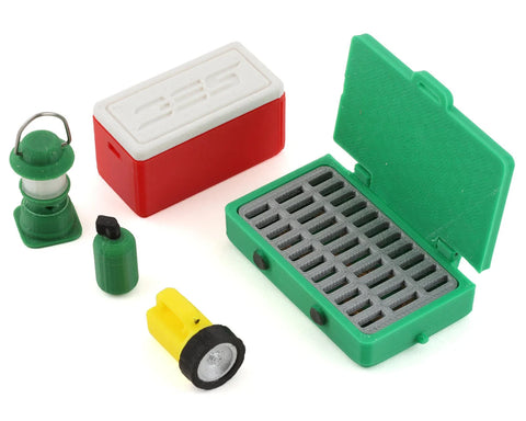 Scale By Chris Camping Pack (5) (Camp Stove, Lantern, Flashlight, Small Red Ice Chest & Propane Tank)  (SBCMUL11)