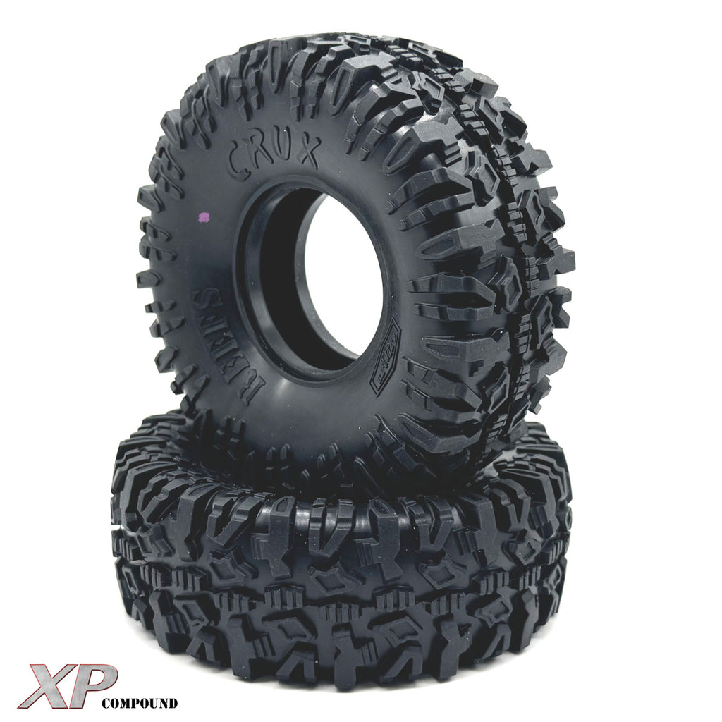 Reefs RC Crux 1.9" Rock Crawler Tires w/Foams (2) (4.75") (Gray)  (SEHREEFS247)
