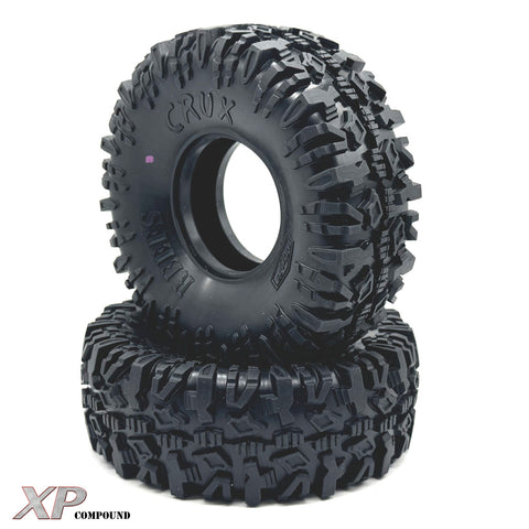 Reefs RC Crux 1.9" Rock Crawler Tires w/Foams (2) (4.75") (Gray)  (SEHREEFS247)