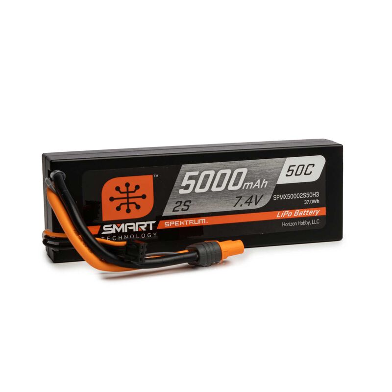 Spektrum 5000mAh 2S 7.4V 50C Smart LiPo (SPMX50002S50H3)