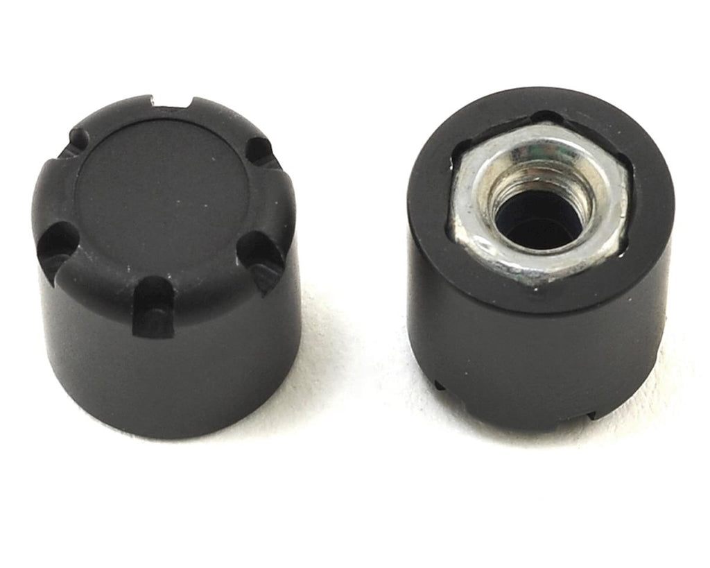 SSD RC Scale Rear Hubs (Black) (2)   (SSD00178)