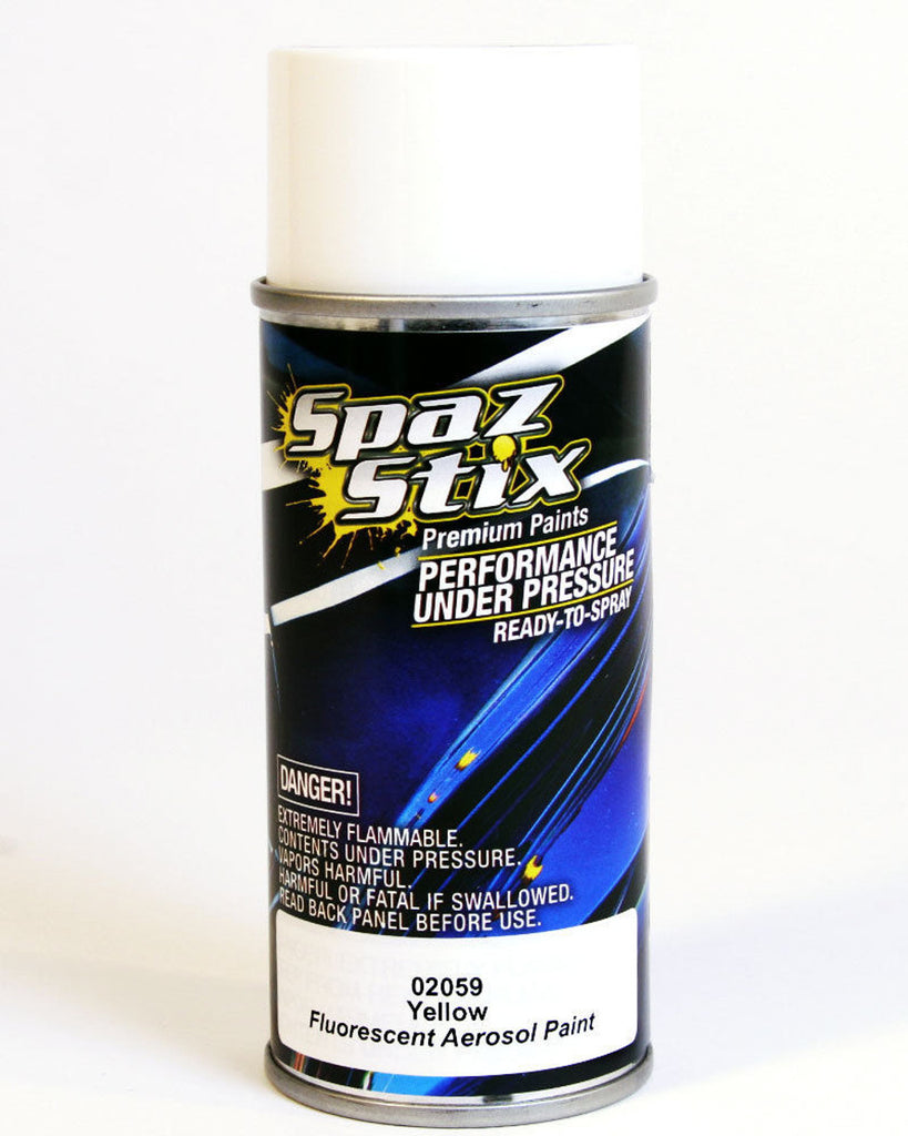 Spaz Stix Yellow Fluorescent Aerosol Paint 3.5oz   (SZX02059)
