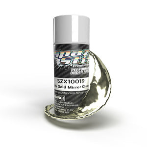 Spaz Stix White Gold Mirror Chrome Aerosol Paint, 3.5oz Can   (SZX10019)