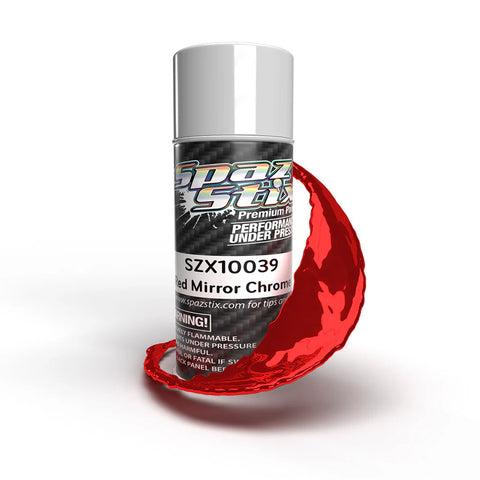 Spaz Stix RED MIRROR CHROME AEROSOL PAINT, 3.5OZ CAN   (SZX10039)