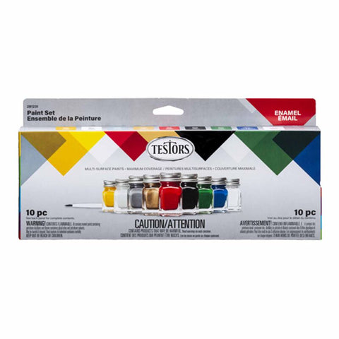 Testors Enamel 9 Bottle Paint Set, All Purpose    (TES281231)