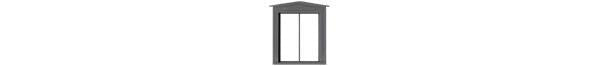 Tichy HO 2 PANE PEAKED WINDOW w/Glazing   (TIC8303)