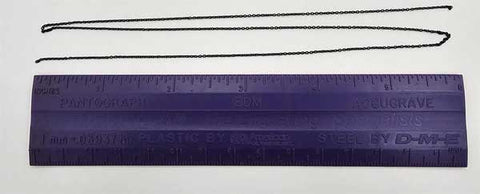 Tichy Blackened Brass Chain -- 40 Links Per Inch, 18" 45.7cm Length   (TIC8334)