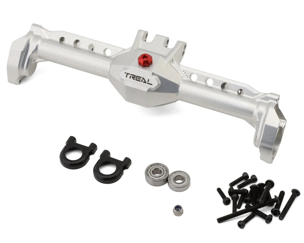 Treal Hobby Vanquish VRD/VS4-10 7075 Aluminum Rear Portal Axle Housing (Silver)   (TLHPVRD-21)
