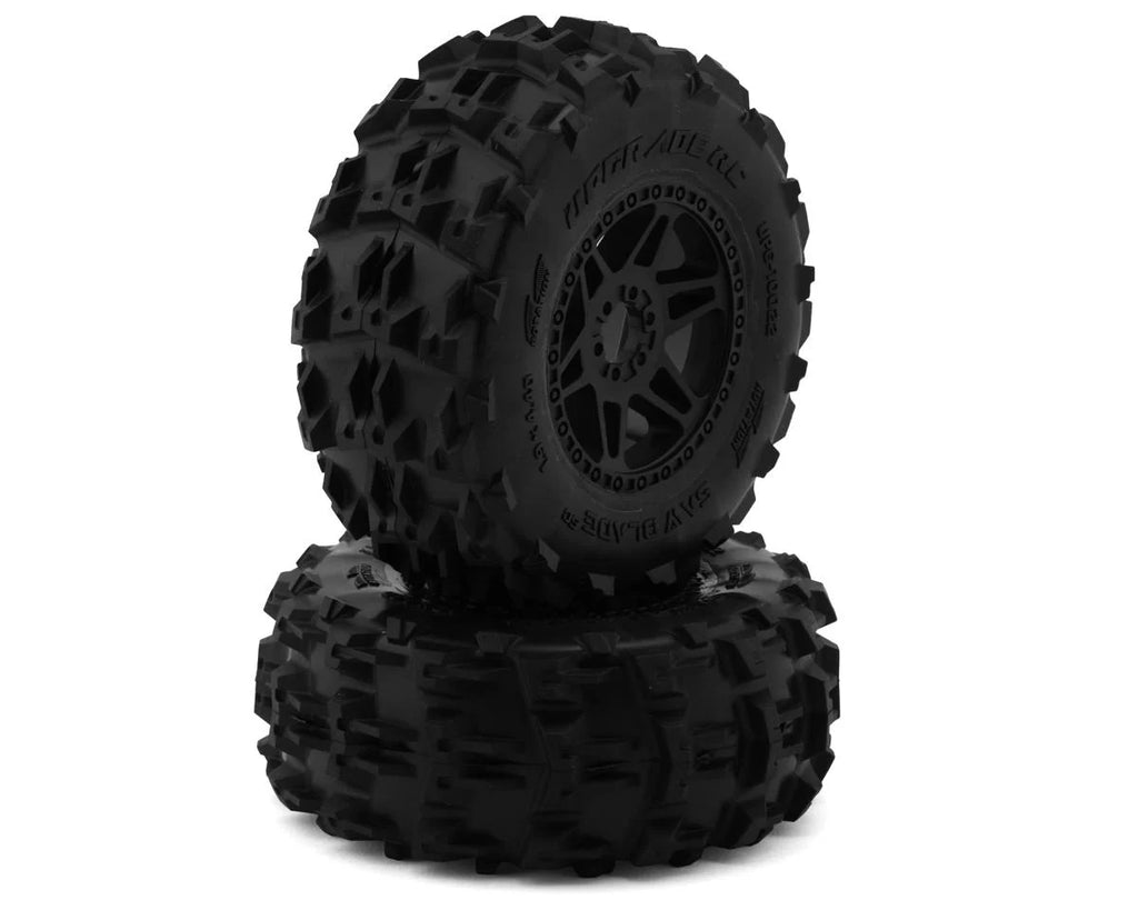 UpGrade RC Saw Blade SC 2.2/3.0" Pre-Mounted Short Course Truck Tires (2) (17mm/14mm/12mm Hex)  (UPG-10022)