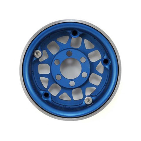Vanquish Products KMC XD127 Bully 1.9" Beadlock Crawler Wheels (Blue) (2)   (VPS07714)