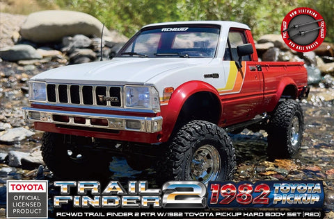 RC4WD Trail Finder 2 RTR w/1982 Toyota Pickup Hard Body Set (Red)  (RC4ZRTR0070)