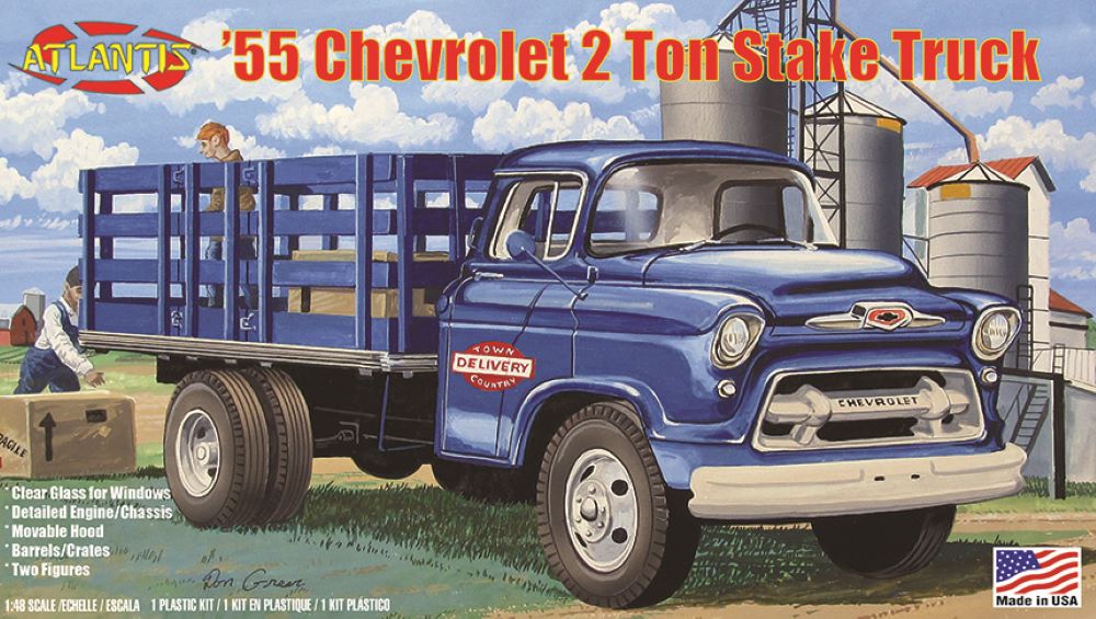 Atlantis 1/48 1955 Chevrolet 2-Ton Stake Bed Truck (formerly Revell)