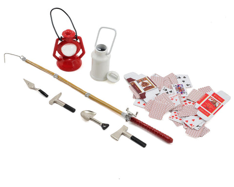 Yeah Racing Scale Crawler Camping Set w/Lamp, Fishing Rod, Poker Cards, Tools  (YA-0364)