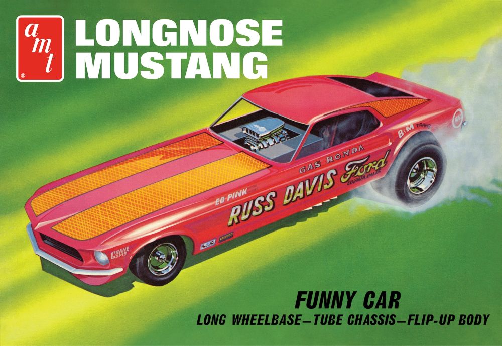 AMT 1/25 1969 Ford Mustang Gas Ronda Longnose Funny Car   (AMT1268)