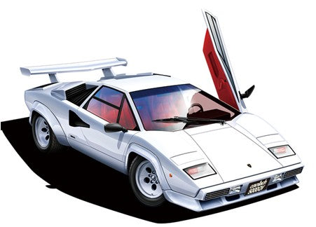 Aoshima 1985 Lamborghini Countach 5000QV Sorts Car   (AOS59456)